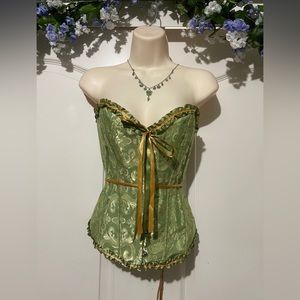 Gold/Green Corset